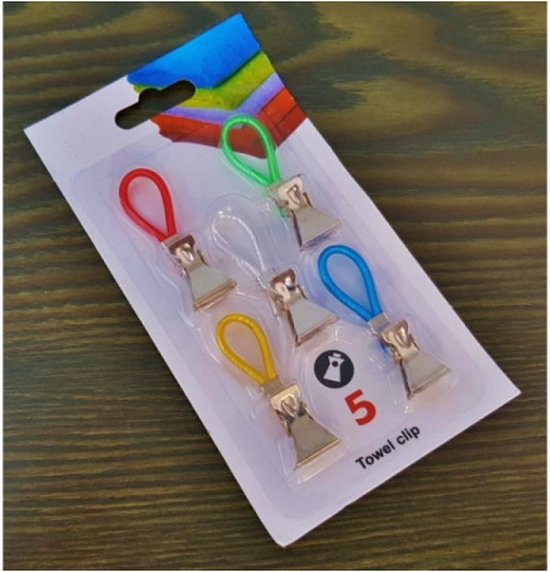 Set of 5 Fur Towel Hooks Multifunctional Clips Spare Eyes Tea Towels