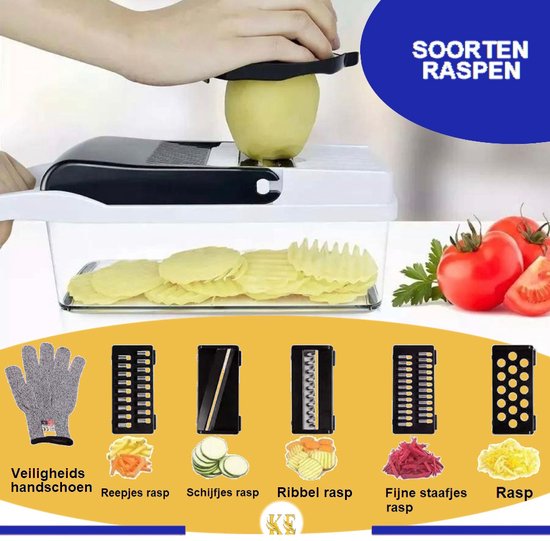 ESSIBLE Safe Slicer - Multifunctionele groentesnijder - Mandoline