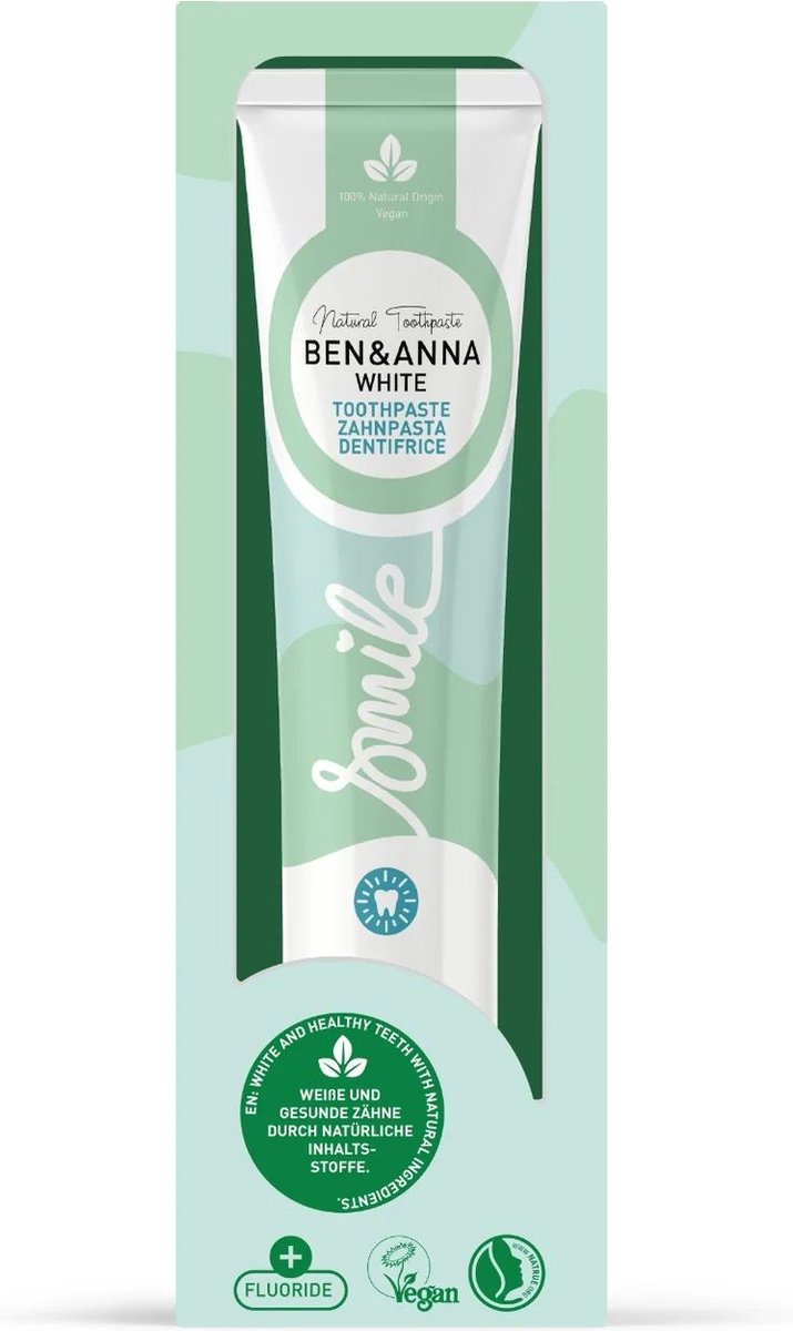 Goedkoopste Ben & Anna White Toothpaste 98GR