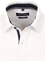 Casa Moda Polo Shirt Comfort Fit Effen Stretch Wit 4470 - 3XL