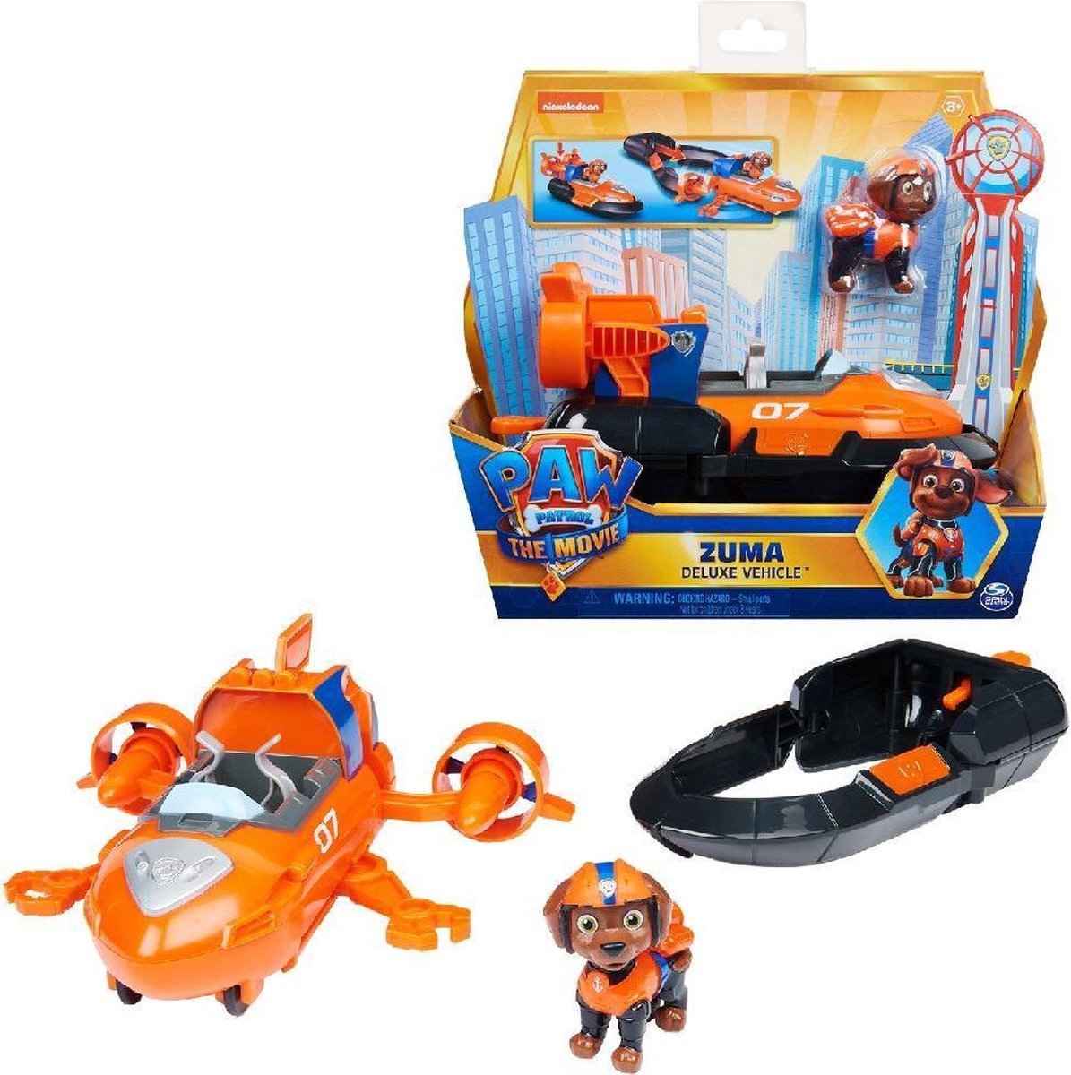 neef climax knoflook Paw Patrol The Movie voertuig Zuma deluxe hovercraft | bol.com