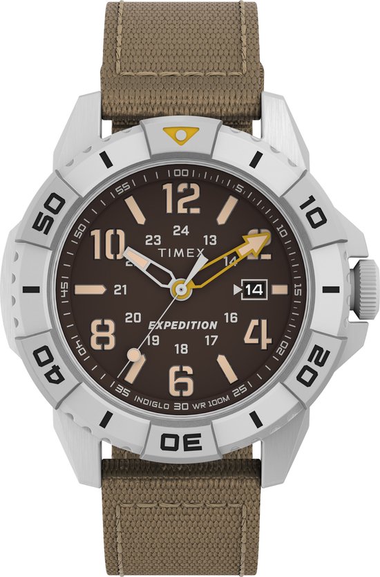 Timex Expedition North Ridge TW2V62400 Horloge - Textiel - Bruin - Ø 42 mm