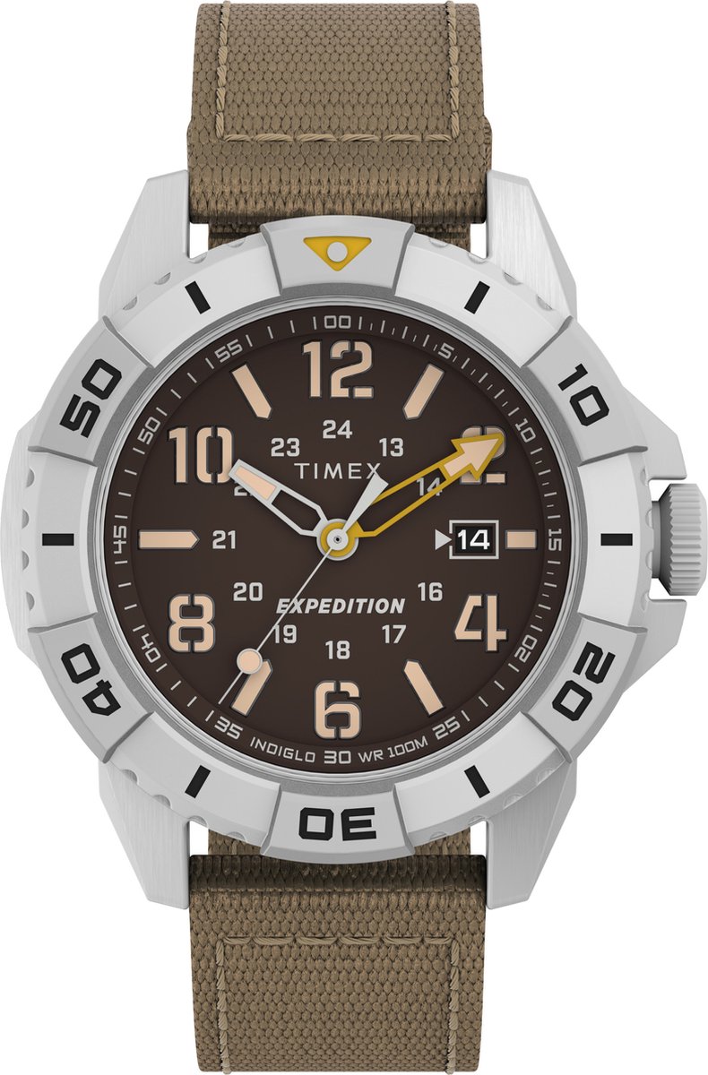 Timex Expedition North Ridge TW2V62400 Horloge - Textiel - Bruin - Ø 42 mm