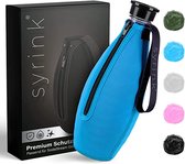SYRINK® Neopreen beschermhoes - past op SodaStream glazen fles - beschermhoes & outdoor flessenkoeler voor glazen flessen van SodaStream Crystal 2.0 | beschermt tegen breuk en krassen