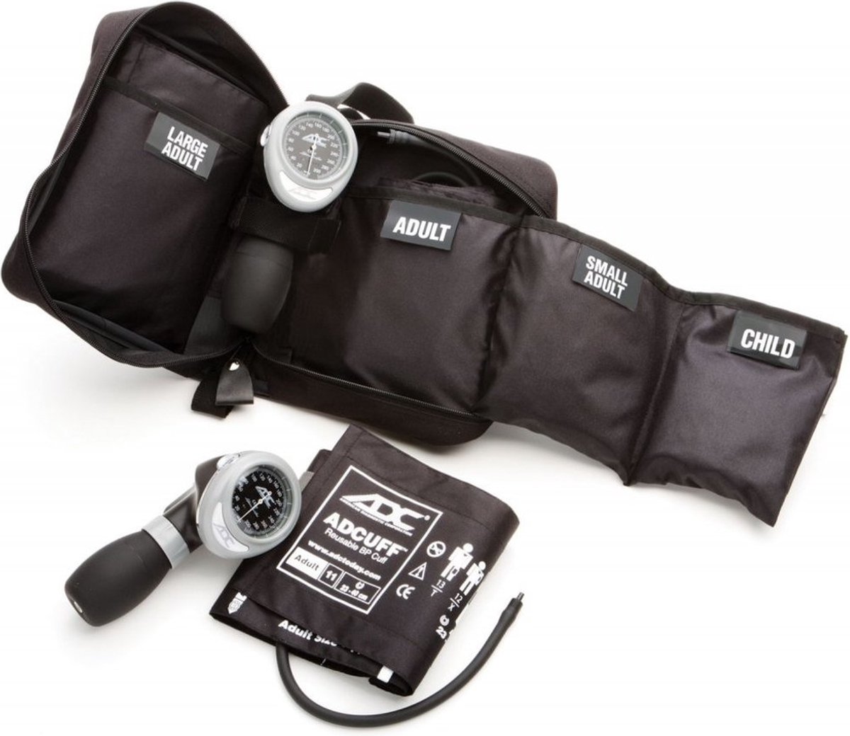 Multikuf™ Palmbloeddrukmeter + 4 manchetten in handige opbergtas