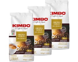 Kimbo Aroma Gold - koffiebonen - 3 x 1 kilo