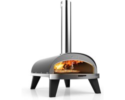 ZiiPa Pizza oven - 40 x 73- 72,5cm - antraciet
