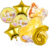 Belle ballon set - Belle en het Beest - 89x64cm - Folie Ballon - Prinses - Themafeest - 6 jaar - Verjaardag - Ballonnen - Versiering - Helium ballon