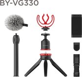 BOYA BY-VG330 Tripod - Voor Smartphone-/Actiecamera - 3 poot/poten - Zwart Rood