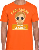 Bellatio Decorations Koningsdag t-shirt - I am your leader - Willem - heren S