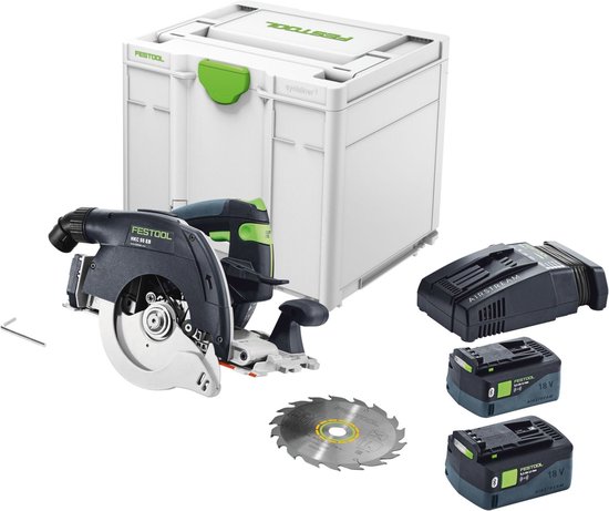 Cirkelzaag - Festool HKC 55 5,2 EBI-Plus-SCA Accu Pendelkapzaag in Systainer - 577439