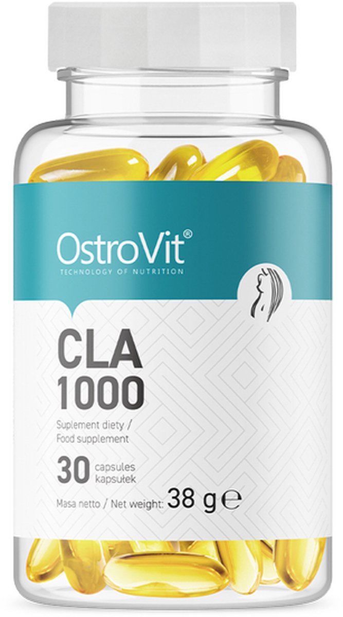 Goedkoopste OstroVit CLA 1000 - 30 Capsules - Hoogwaardig geconjugeerd linolzuur voor gewichtsbeheersing en algehele gezondheid