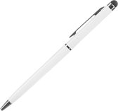 Stylus pen 2 in 1 | Inclusief balpen voor iPad - Samsung - Smartphone - Laptop - Universeel - Tablet - Touch Pen - Touchscreen Pen | Wit
