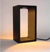 Tafellamp Corridor Zwart - hoogte 18,2cm - LED 6W 2700K 600lm - IP40 - 3-stappen Dimmer > lampen staand led zwart | tafellamp zwart | tafellamp slaapkamer zwart | tafellamp woonkamer zwart | led lamp zwart | sfeer lamp zwart | design lamp zwart