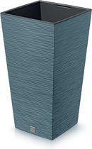 Prosperplast Furu Square - Bloempot Hoog Vierkant- 30x30x55cm - Scandinavisch blauw
