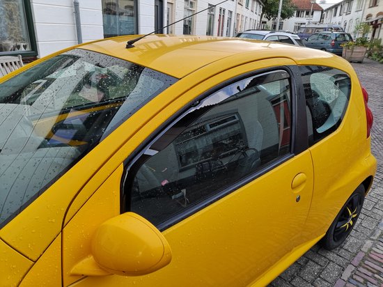 ClimAir Zijwindschermen Citroën C1 / Peugeot 108 / Toyota Aygo 3-deurs 2014 - Rookgrijs