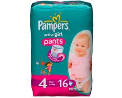 Pampers Active Girl Pants Dora - Maat 4 - 16 broekjes