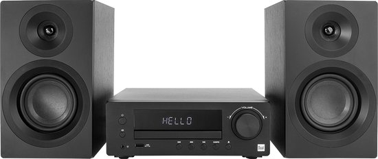 Dual DAB-MS 170 Stereo Device Bluetooth, CD, DAB+, UKW, USB, AUX, Incl. Speaker 2 x 25 W zwart