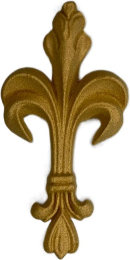 Applique Décorative En Bois Sculpté - 28x10 Cm, Motif Fleuri Rétro - Pour Meuble, Porte, Mur Ornement Porte Meuble DIY