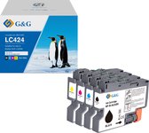G&G LC424 Huismerk Inktcartridge Alternatief voor Brother LC-424VAL multipack