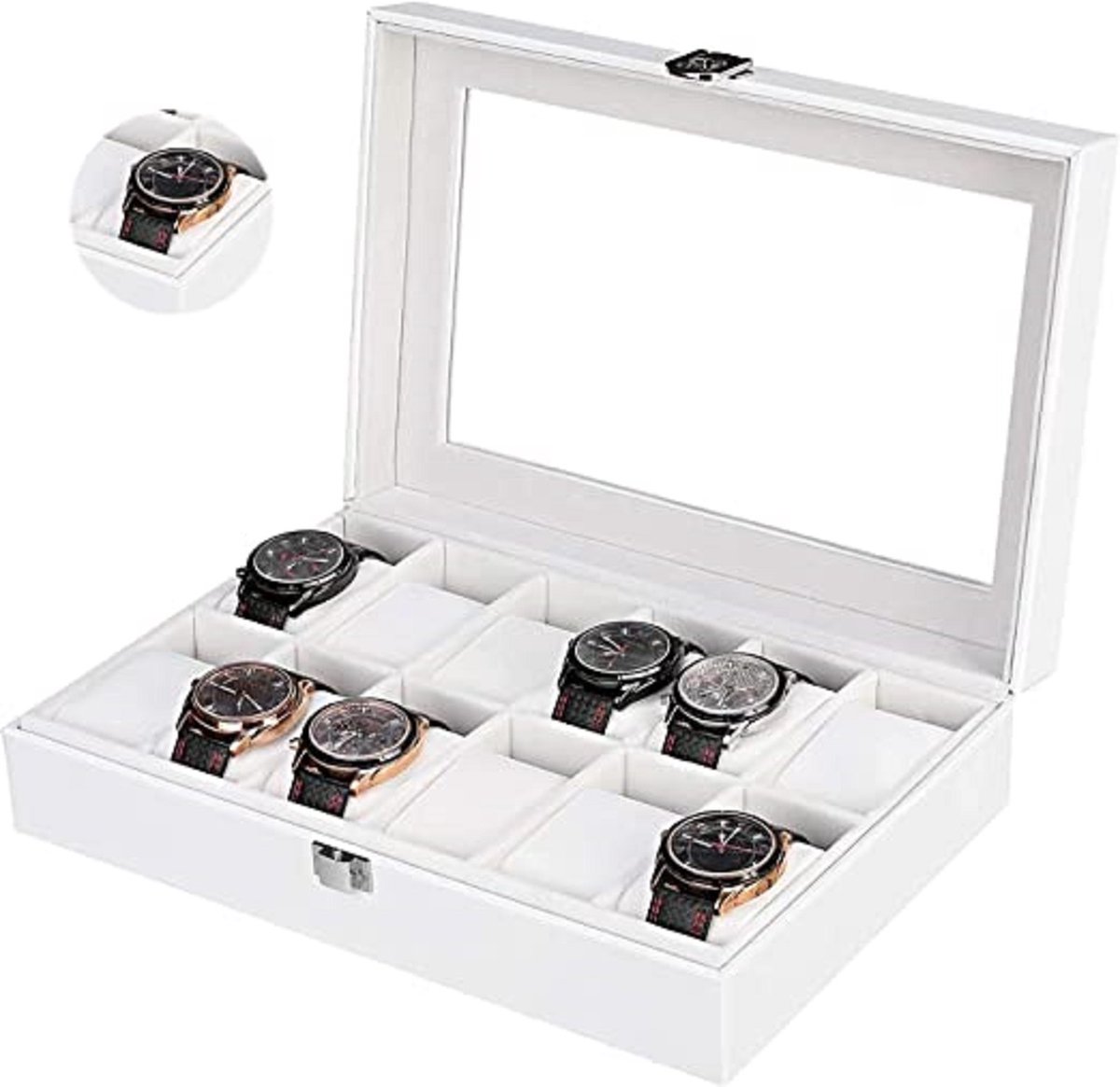Horlogedoos \ horloge opbergbox | kijkdoos | horlogedoos | Horlogekist - watch box jewelry box