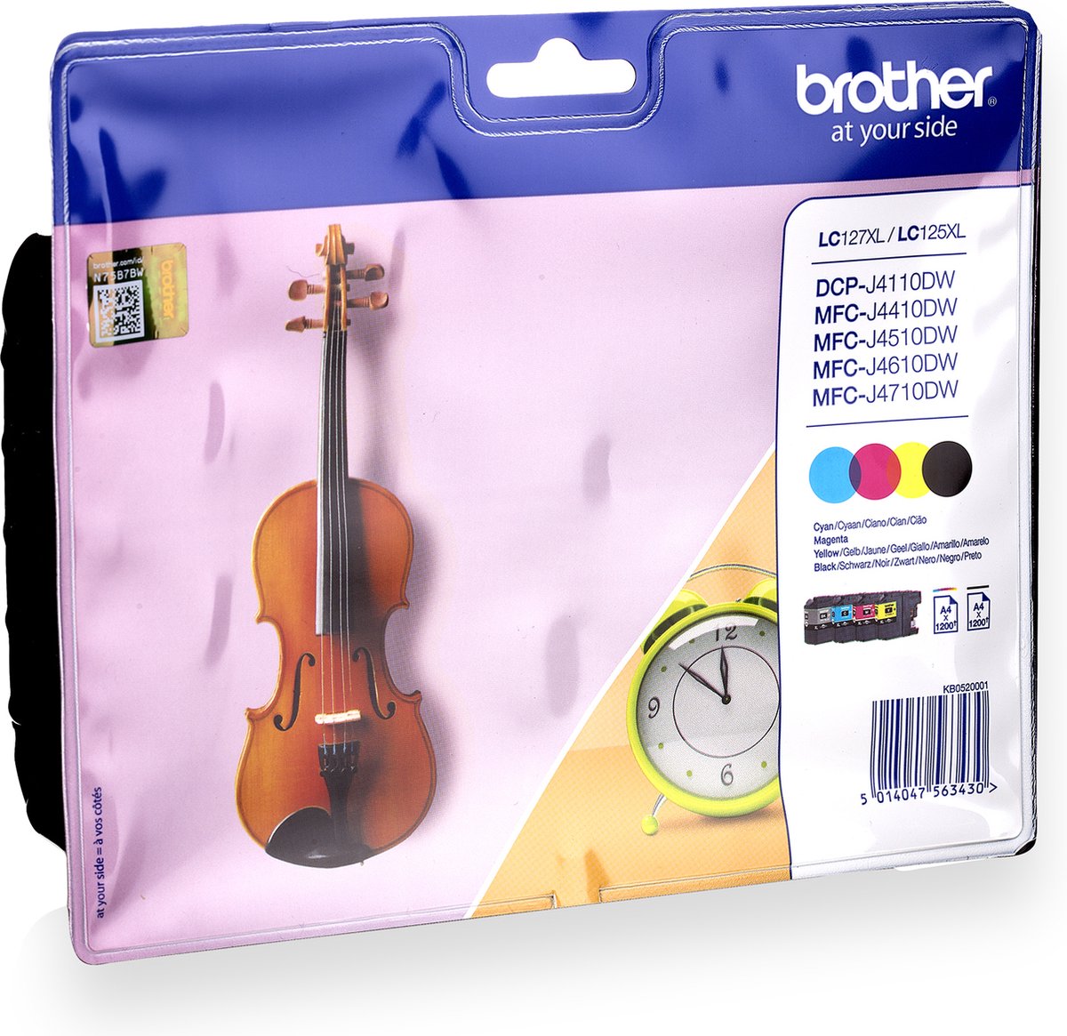 Brother LC-125XL-127XL - Inktcartridge / Cyaan / Magenta / Geel / Hoge Capaciteit