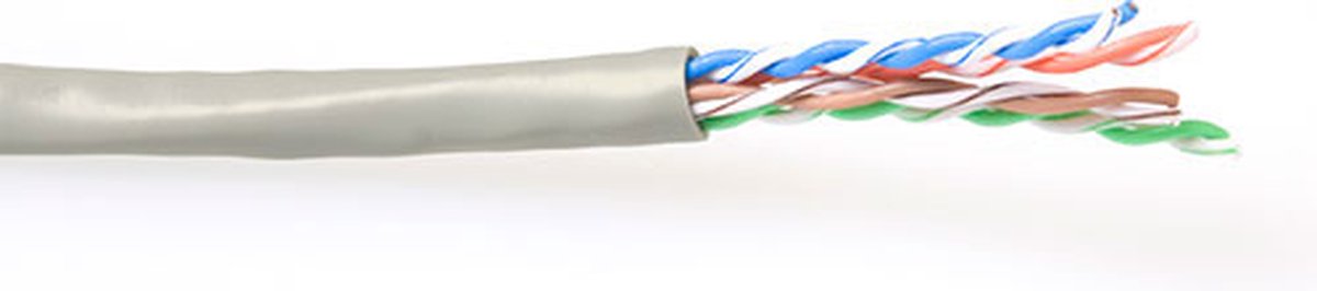 ACT EP845A CAT6 U/UTP PVC Patchkabel Soepel Ivoor - 500 meter
