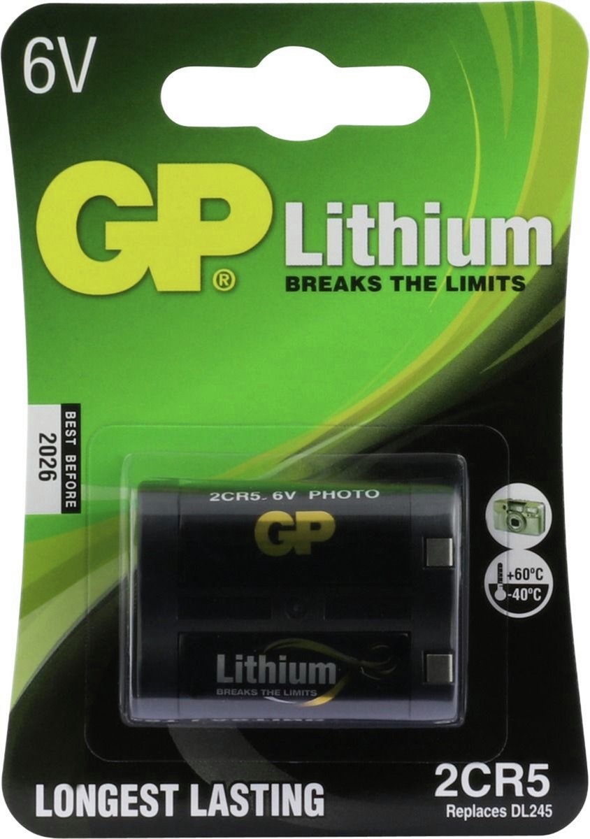 GP Photo Lithium 2CR5 batterij
