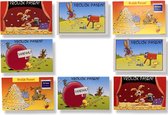 8 cartes de voeux Joyeuses Pâques - 16x11cm - Cartes de Pâques de Luxe avec enveloppe Joyeuses Pasen