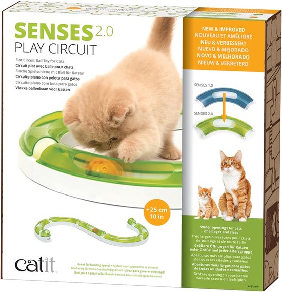 Cat-It Senses 2.0 Play Circuit - Kattenspeelgoed - Extra lange speelbaan