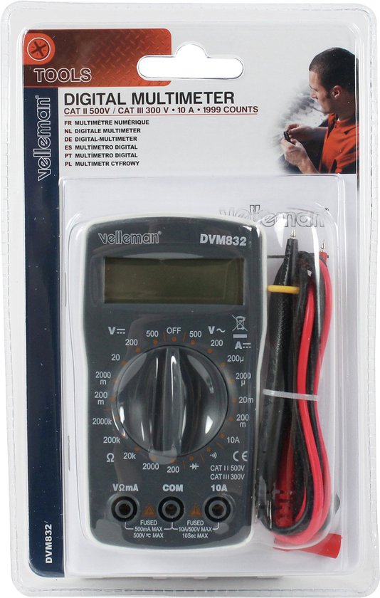 Velleman Digitale Multimeter 3,5lcd Compact