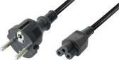 Câble d'alimentation Valueline Schuko mâle coudé - IEC-320-C5 2,00 m noir
