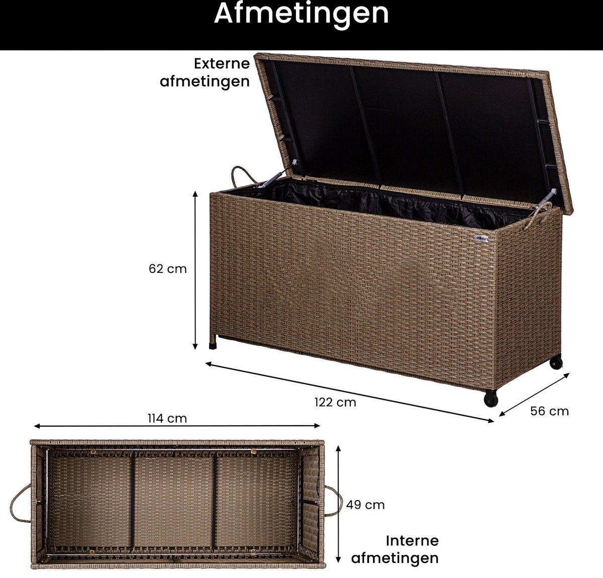 Keter Novel opbergbox 340 liter aanbieding bij Kruidvat