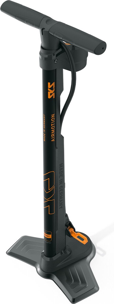 SKS AIRMOTION 12.0 Vloerpomp Zwart Oranje (Multivalve)-one size van SKS — afbeelding 2