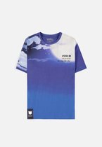 Pokémon - Gengar - Digital Printed Heren T-shirt - XS - Blauw