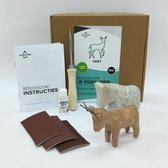 SamStone Doe-het-zelf pakket hert - speksteen - cadeau - kunst- hobby - 10 jr - dier - beeldhouwen