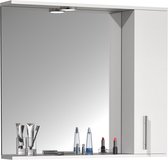 VCM Badkamerspiegel wandspiegel 75 cm hangspiegelkast badkamer draaideur verlichting Lisalo XL