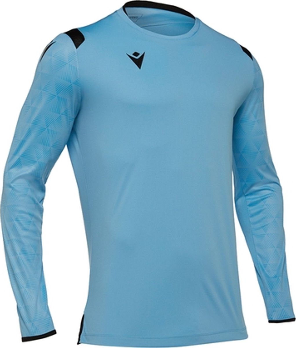 Macron Aquarius Keepershirt Lange Mouw Heren - Lichtblauw / Zwart | Maat: XL
