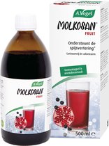 A.Vogel Molkosan Fruit drank - 100% natuurlijk product uit gezuiverde en geconcentreerde melkwei. Calcium ondersteunt de spijsvertering. - 500 ml