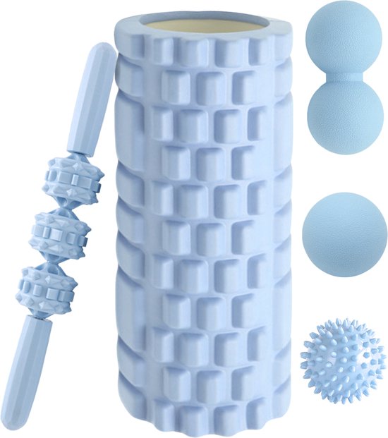 Odoland Foam Roller Set With 360° Trigger Point Massage Roller, Muscle Roller Stick - View #14