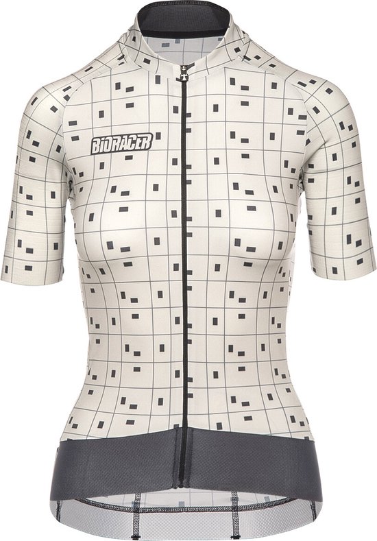 Bioracer Epic Fietsshirt met Armwarmers Dames - Bit Map - petrol