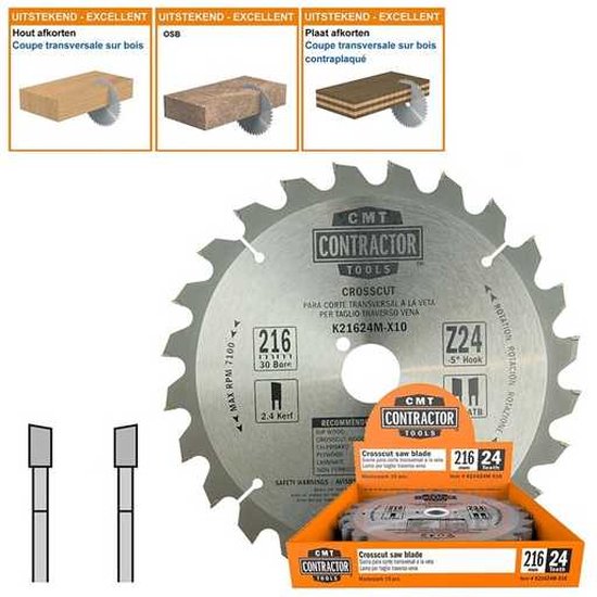 CMT - Lame de scie universelle HW Contractor - Lame de scie - Matériau - 1 Pièce(s)