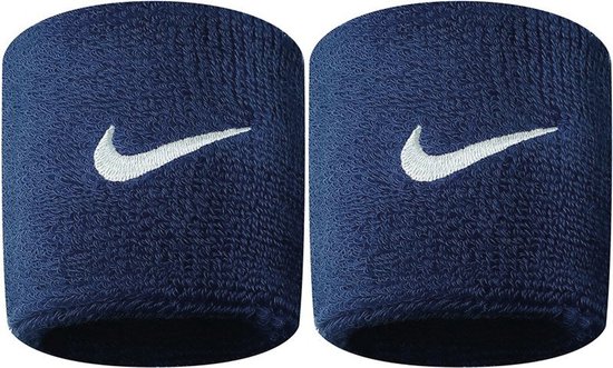 Nike Swoosh - Zweetband - Unisex - Blauw/ Wit