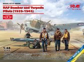 1:48 ICM 48090 RAF bomber and Torpedo Pilots - 1939-1945 Plastic Modelbouwpakket