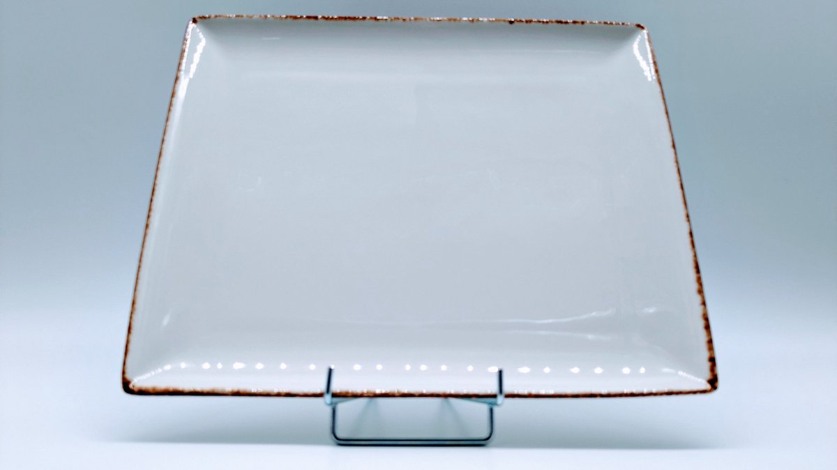Steelite - Rechthoekig bord Two Brown Dapple 33cm x 27 cm (6stuks)