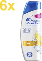 Bol.com Head & Shoulders - Citrus Fresh - Anti-roos Shampoo - 6x 360ml - Voordeelverpakking aanbieding