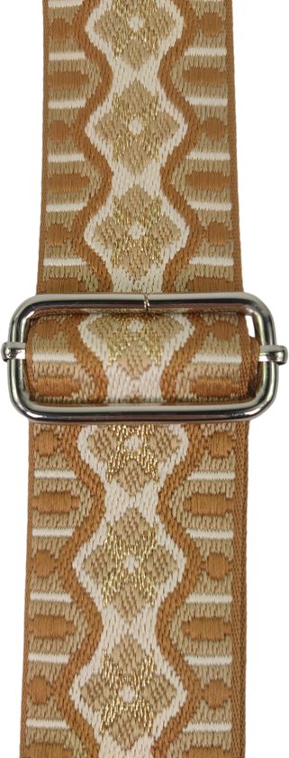 schouderband tas goud