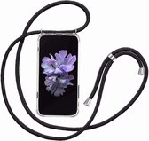Étui avec cordon - chaîne - bandoulière pour épaule/cou - corde - cintre - sac à bandoulière - Convient pour : Samsung Galaxy A02s / A03s - transparent