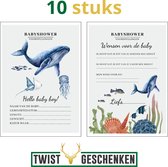 Babyshower invulkaarten 10 stuks | babyshower | babyshower voorspellingskaarten | babyshower kaarten | babyshower spelletjes | babyshower jongens | babyshower boy | babyshower