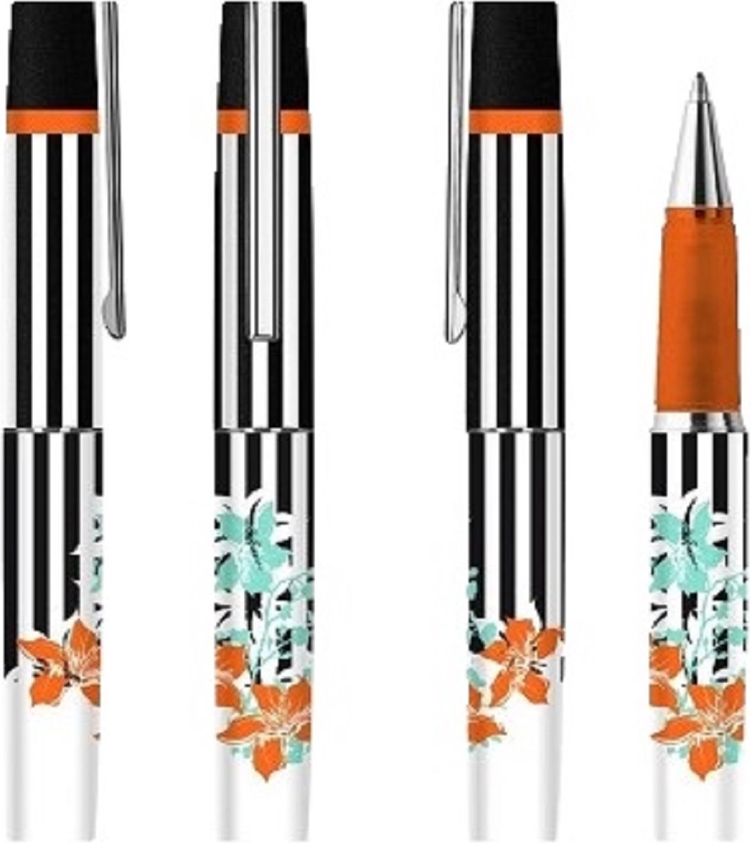 Inoxcrom - rollerbal gelpen Fashion Week - Naranja Rayas E. Monza
